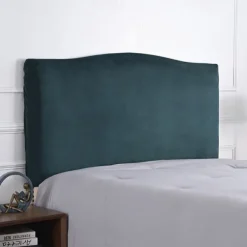 Velvet Bed Headboard Cover for Bedroom Decoration, Stretch Bed Headboard Slipcover Covers, Dust proof Protector Cover for Upholstered Headboard