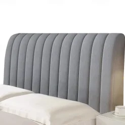 Velvet Bed Headboard Cover for Full Queen Cal King Size, Quilted Bed Headboard Slipcover Thicken Dustproof Headboard Padding Protector Cover