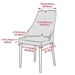 Velvet Chair Slipcover Elastic And Soft Chair Protector For Home Decor