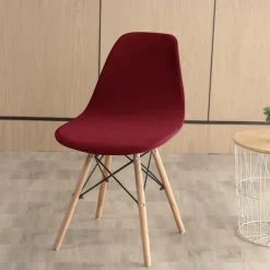 Velvet Dining Chair Covers Luxurious Soft Slipcovers Protect Your Chairs Burgundy Red While Adding Elegance and Comfort to Your Dining Room Decor