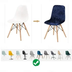 Velvet Dining Chair Covers Luxurious Soft Slipcovers Protect Your Chairs Burgundy Red While Adding Elegance and Comfort to Your Dining Room Decor