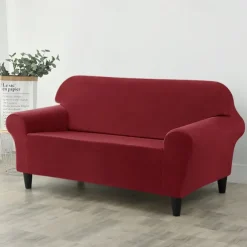 Velvet Full Cover Sofa Cover Couch Cover Plush and Stretchable All-Inclusive Soft and Durable Fabric - Easy to Install Clean - Perfect for Protecting and Enhancing Your Sofa