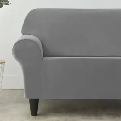Velvet Full Cover Sofa Cover Couch Cover Plush and Stretchable All-Inclusive Soft and Durable Fabric - Easy to Install Clean - Perfect for Protecting and Enhancing Your Sofa