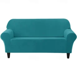 Velvet Full Cover Sofa Cover Couch Cover Plush and Stretchable All-Inclusive Soft and Durable Fabric - Easy to Install Clean - Perfect for Protecting and Enhancing Your Sofa