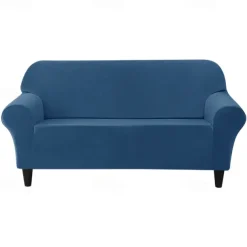 Velvet Full Cover Sofa Cover Couch Cover Plush and Stretchable All-Inclusive Soft and Durable Fabric - Easy to Install Clean - Perfect for Protecting and Enhancing Your Sofa