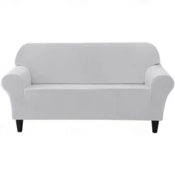 Velvet Full Cover Sofa Cover Couch Cover Plush and Stretchable All-Inclusive Soft and Durable Fabric - Easy to Install Clean - Perfect for Protecting and Enhancing Your Sofa