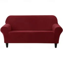 Velvet Full Cover Sofa Cover Couch Cover Plush and Stretchable All-Inclusive Soft and Durable Fabric - Easy to Install Clean - Perfect for Protecting and Enhancing Your Sofa