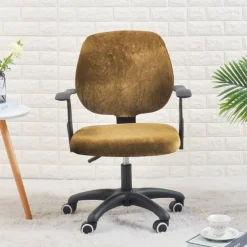 Velvet Office Chair Cover Soft and Luxurious Slipcover Perfect for Protecting and Enhancing Your Office Chair Adds a Touch of Elegance and Comfort to Your Workspace Decor