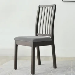 Velvet Seat Covers for Dining Room Burgundy Stretch Fitted Dining Room Upholstered Chair Seat Cushion Cover, Removable Washable Furniture Protector Slipcovers with Ties