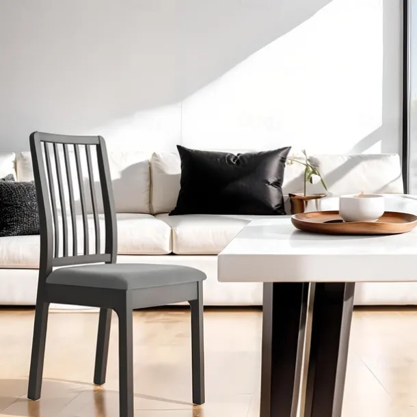 Velvet Seat Covers for Dining Room Burgundy Stretch Fitted Dining Room Upholstered Chair Seat Cushion Cover, Removable Washable Furniture Protector Slipcovers with Ties