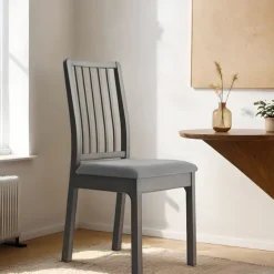 Velvet Seat Covers for Dining Room Burgundy Stretch Fitted Dining Room Upholstered Chair Seat Cushion Cover, Removable Washable Furniture Protector Slipcovers with Ties