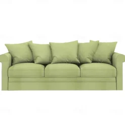 Velvet 3-Seat Sofa Cover Solid Color Quilted Velvet Slipcovers GRONLcover LITB PRIME cover