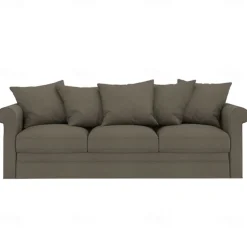 Velvet 3-Seat Sofa Cover Solid Color Quilted Velvet Slipcovers GRONLcover LITB PRIME cover