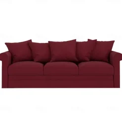 Velvet 3-Seat Sofa Cover Solid Color Quilted Velvet Slipcovers GRONLcover LITB PRIME cover