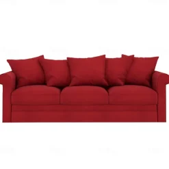 Velvet 3-Seat Sofa Cover Solid Color Quilted Velvet Slipcovers GRONLcover LITB PRIME cover