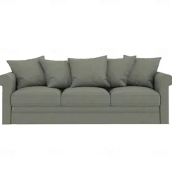 Velvet 3-Seat Sofa Cover Solid Color Quilted Velvet Slipcovers GRONLcover LITB PRIME cover