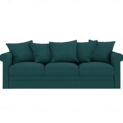 Velvet 3-Seat Sofa Cover Solid Color Quilted Velvet Slipcovers GRONLcover LITB PRIME cover