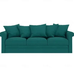 Velvet 3-Seat Sofa Cover Solid Color Quilted Velvet Slipcovers GRONLcover LITB PRIME cover