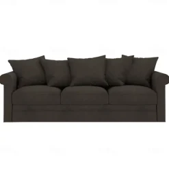 Velvet 3-Seat Sofa Cover Solid Color Quilted Velvet Slipcovers GRONLcover LITB PRIME cover