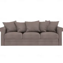 Velvet 3-Seat Sofa Cover Solid Color Quilted Velvet Slipcovers GRONLcover LITB PRIME cover