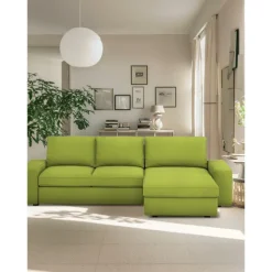 Velvet Sofa Cover 3 Seater 4 Seater with Armrests L Shaped Solid Color Quilted Velvet Slipcovers KIVcover LITB PRIME cover