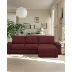 Velvet Sofa Cover 3 Seater 4 Seater with Armrests L Shaped Solid Color Quilted Velvet Slipcovers KIVcover LITB PRIME cover