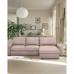 Velvet Sofa Cover 3 Seater 4 Seater with Armrests L Shaped Solid Color Quilted Velvet Slipcovers KIVcover LITB PRIME cover