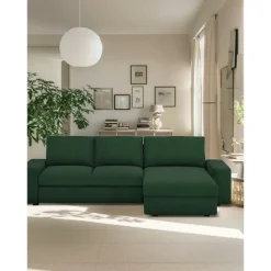 Velvet Sofa Cover 3 Seater 4 Seater with Armrests L Shaped Solid Color Quilted Velvet Slipcovers KIVcover LITB PRIME cover