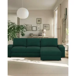 Velvet Sofa Cover 3 Seater 4 Seater with Armrests L Shaped Solid Color Quilted Velvet Slipcovers KIVcover LITB PRIME cover