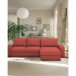 Velvet Sofa Cover 3 Seater 4 Seater with Armrests L Shaped Solid Color Quilted Velvet Slipcovers KIVcover LITB PRIME cover