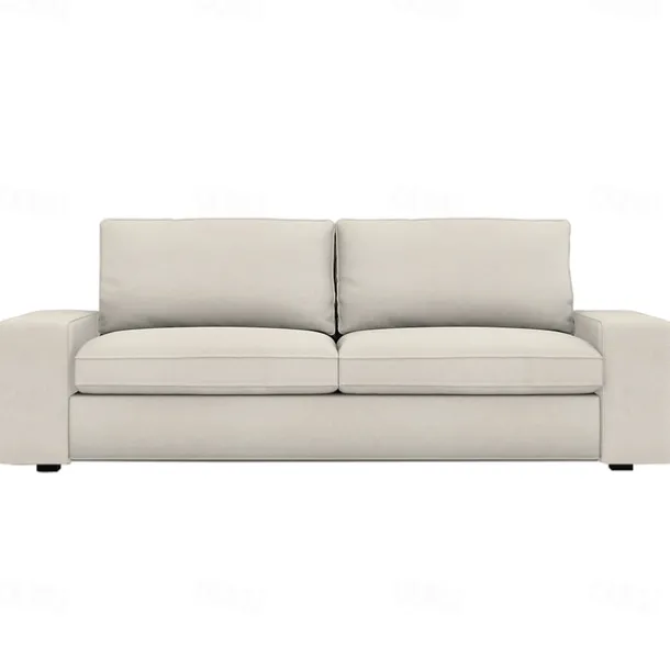 Velvet Sofa Cover of 3-Seater Slipcovers Solid Color Quilted Velvet KIVcover LITB PRIME cover