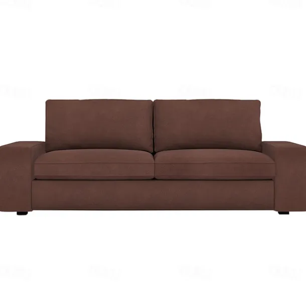 Velvet Sofa Cover of 3-Seater Slipcovers Solid Color Quilted Velvet KIVcover LITB PRIME cover