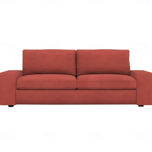 Velvet Sofa Cover of 3-Seater Slipcovers Solid Color Quilted Velvet KIVcover LITB PRIME cover