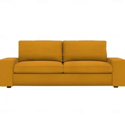 Velvet Sofa Cover of 3-Seater Slipcovers Solid Color Quilted Velvet KIVcover LITB PRIME cover