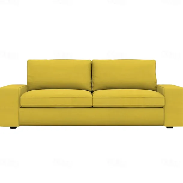 Velvet Sofa Cover of 3-Seater Slipcovers Solid Color Quilted Velvet KIVcover LITB PRIME cover