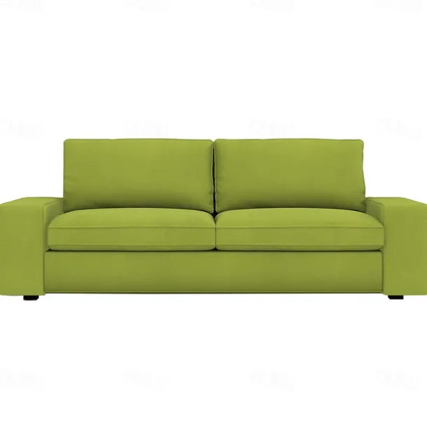 Velvet Sofa Cover of 3-Seater Slipcovers Solid Color Quilted Velvet KIVcover LITB PRIME cover