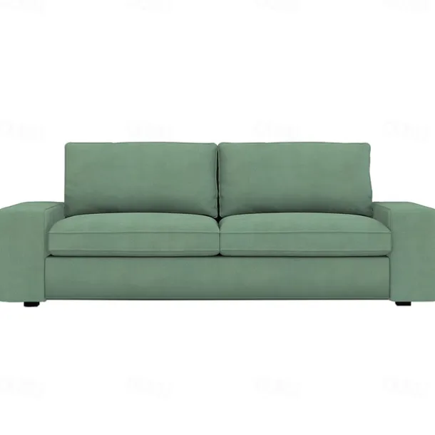 Velvet Sofa Cover of 3-Seater Slipcovers Solid Color Quilted Velvet KIVcover LITB PRIME cover