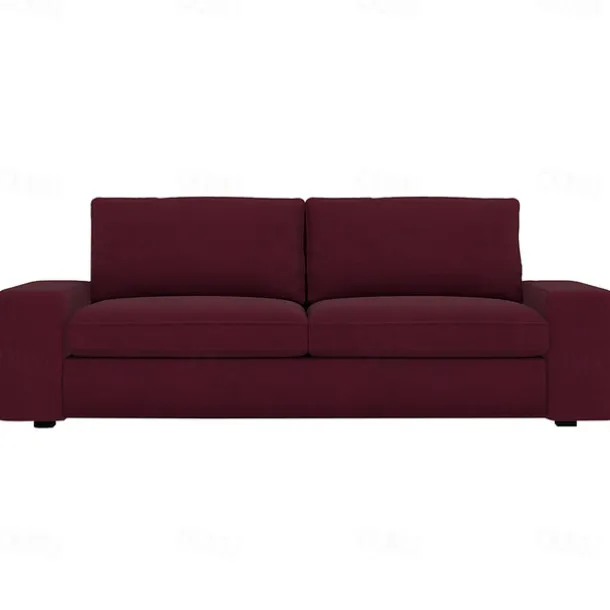 Velvet Sofa Cover of 3-Seater Slipcovers Solid Color Quilted Velvet KIVcover LITB PRIME cover