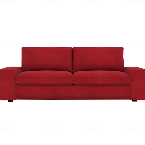 Velvet Sofa Cover of 3-Seater Slipcovers Solid Color Quilted Velvet KIVcover LITB PRIME cover