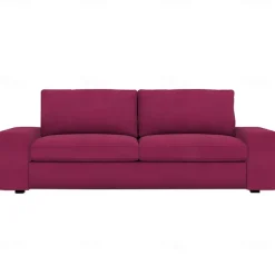 Velvet Sofa Cover of 3-Seater Slipcovers Solid Color Quilted Velvet KIVcover LITB PRIME cover