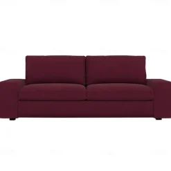 Velvet Sofa Cover of 3-Seater Slipcovers Solid Color Quilted Velvet KIVcover LITB PRIME cover