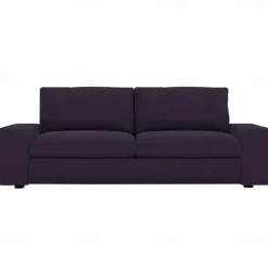 Velvet Sofa Cover of 3-Seater Slipcovers Solid Color Quilted Velvet KIVcover LITB PRIME cover