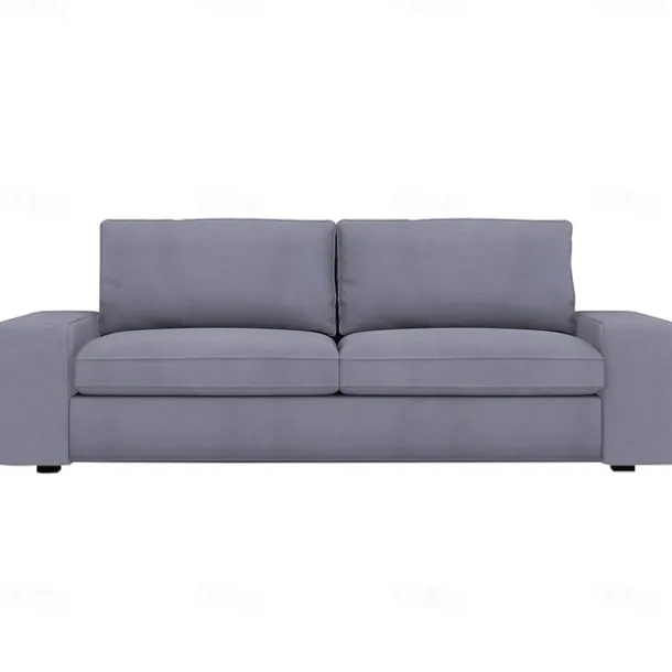 Velvet Sofa Cover of 3-Seater Slipcovers Solid Color Quilted Velvet KIVcover LITB PRIME cover