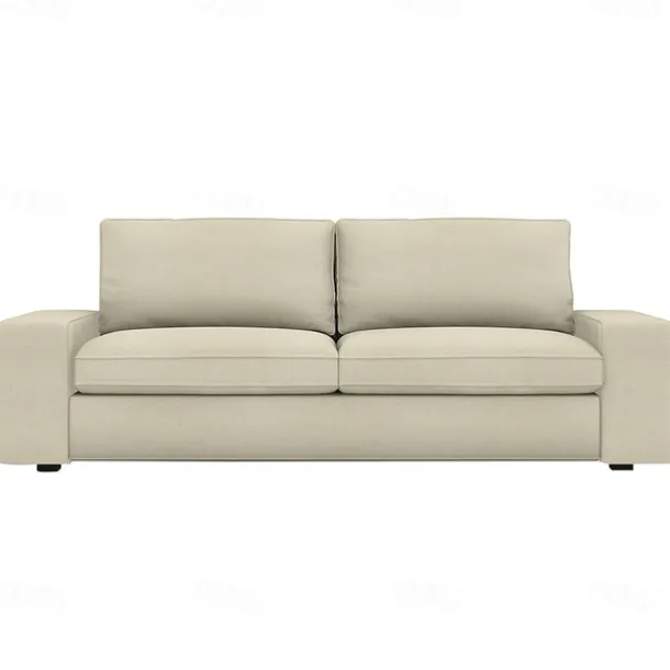 Velvet Sofa Cover of 3-Seater Slipcovers Solid Color Quilted Velvet KIVcover LITB PRIME cover