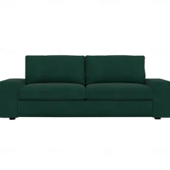 Velvet Sofa Cover of 3-Seater Slipcovers Solid Color Quilted Velvet KIVcover LITB PRIME cover