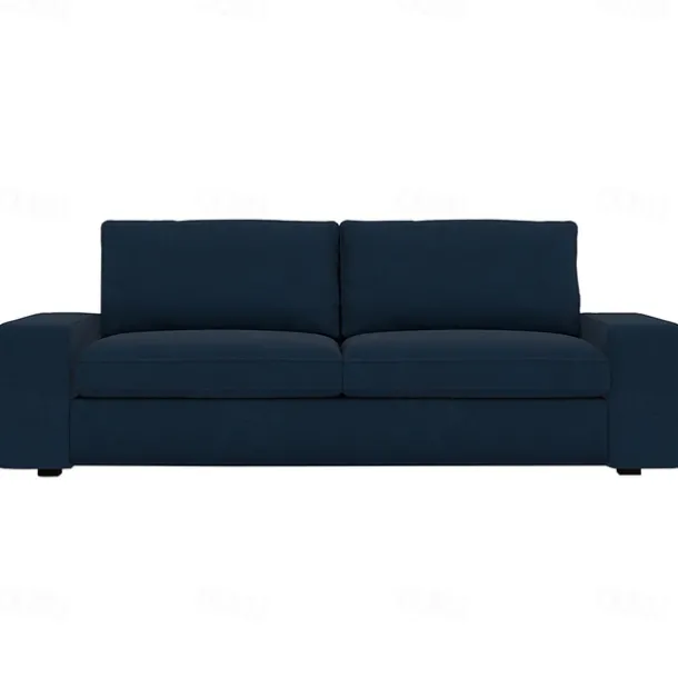 Velvet Sofa Cover of 3-Seater Slipcovers Solid Color Quilted Velvet KIVcover LITB PRIME cover