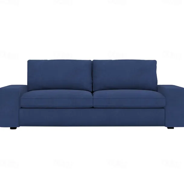 Velvet Sofa Cover of 3-Seater Slipcovers Solid Color Quilted Velvet KIVcover LITB PRIME cover