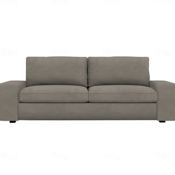 Velvet Sofa Cover of 3-Seater Slipcovers Solid Color Quilted Velvet KIVcover LITB PRIME cover