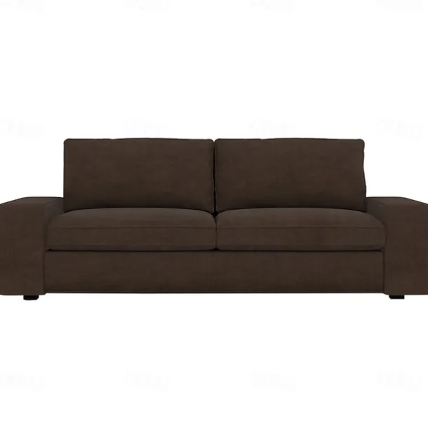 Velvet Sofa Cover of 3-Seater Slipcovers Solid Color Quilted Velvet KIVcover LITB PRIME cover