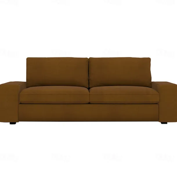 Velvet Sofa Cover of 3-Seater Slipcovers Solid Color Quilted Velvet KIVcover LITB PRIME cover